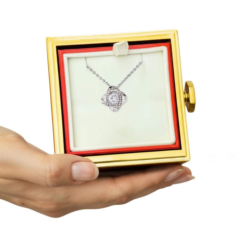 Love Knot with Rotating Preserved Rose Box