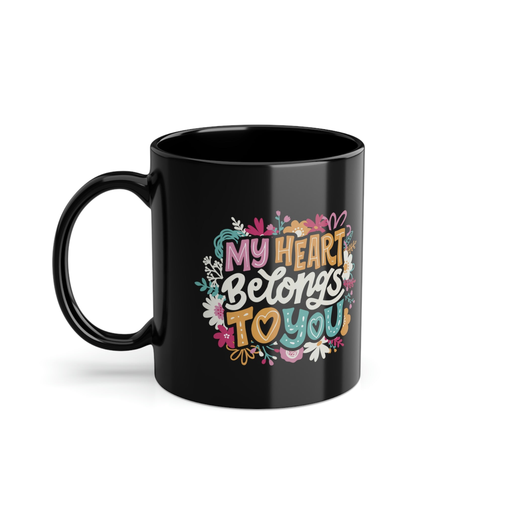 Black Coffee Cup, 11oz