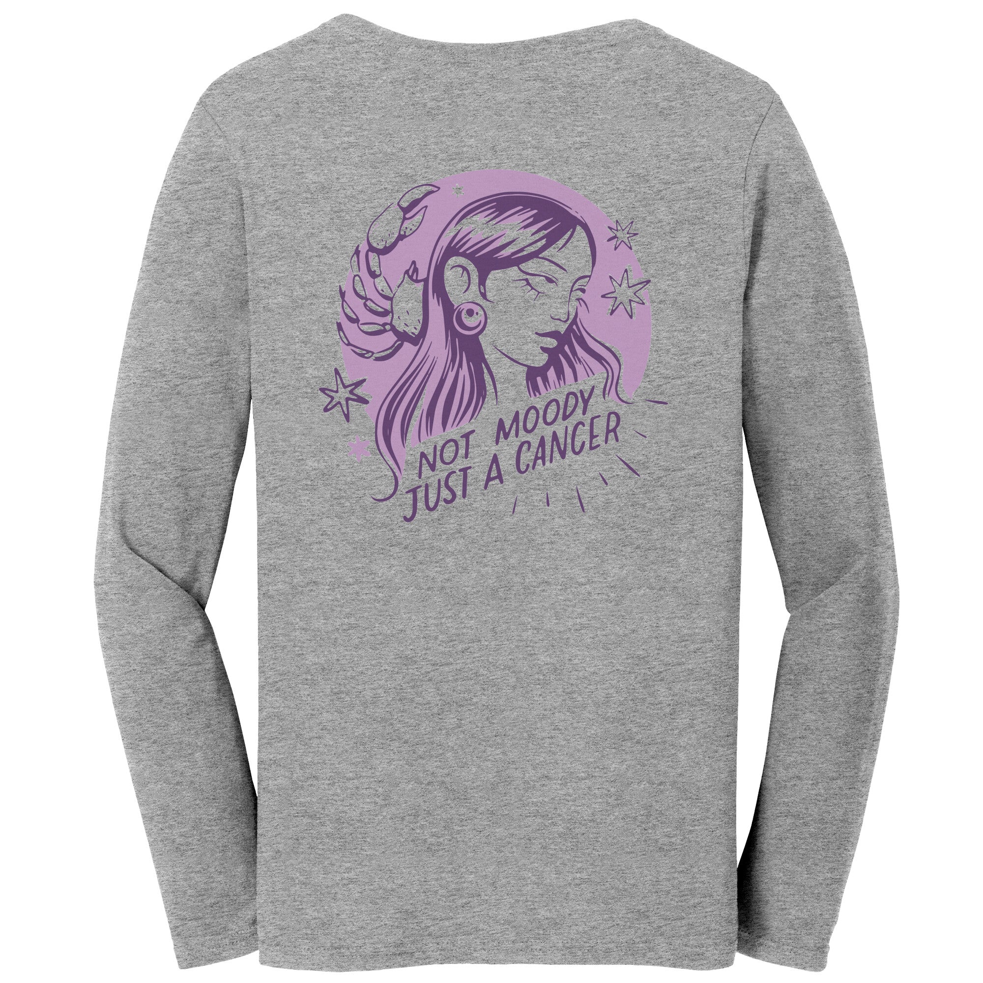 Cancer BELLA LADIES JERSEY LONG-SLEEVE T-SHIRT