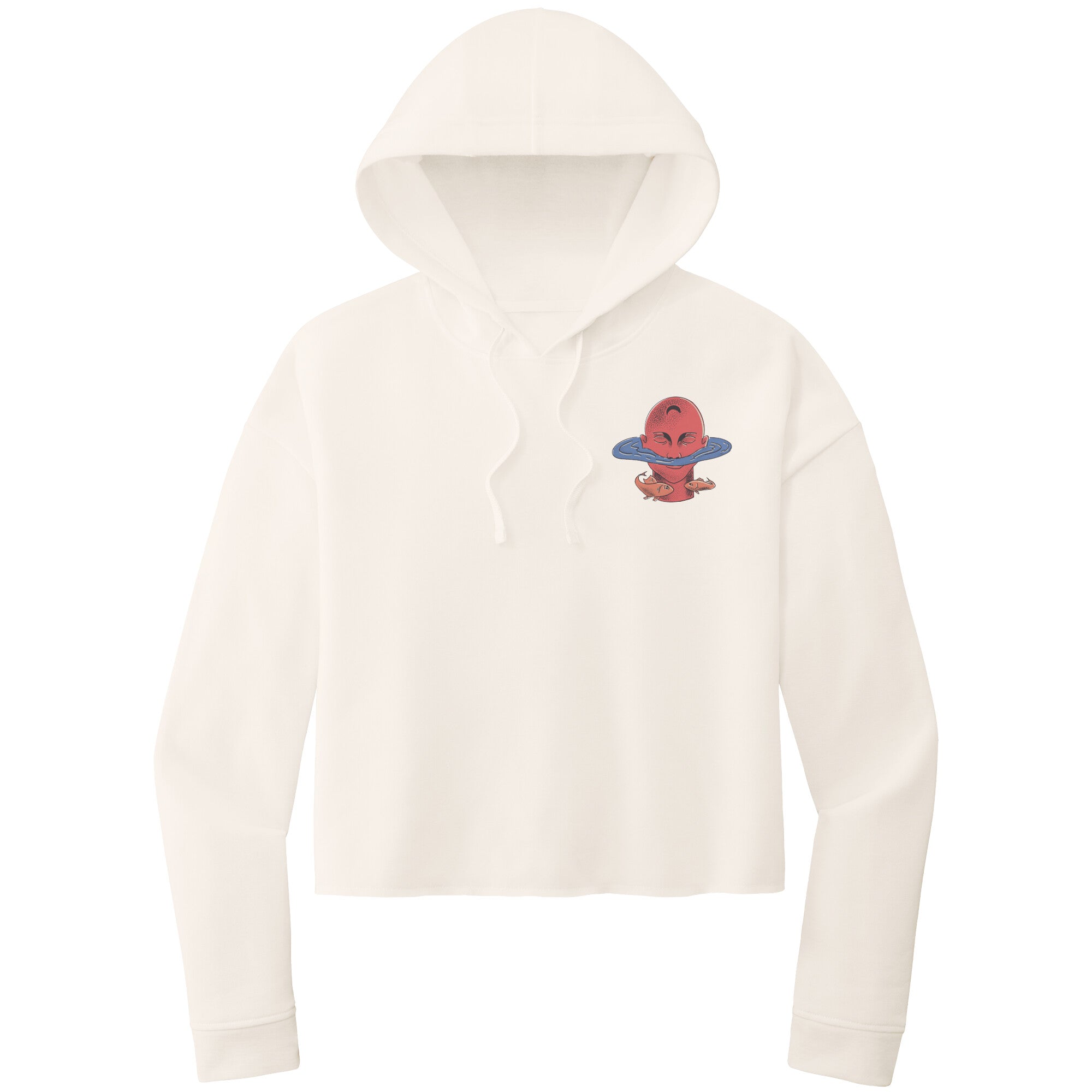 Pisces ITC WOMEN’S LIGHTWEIGHT CROP HOODED SWEATSHIRT