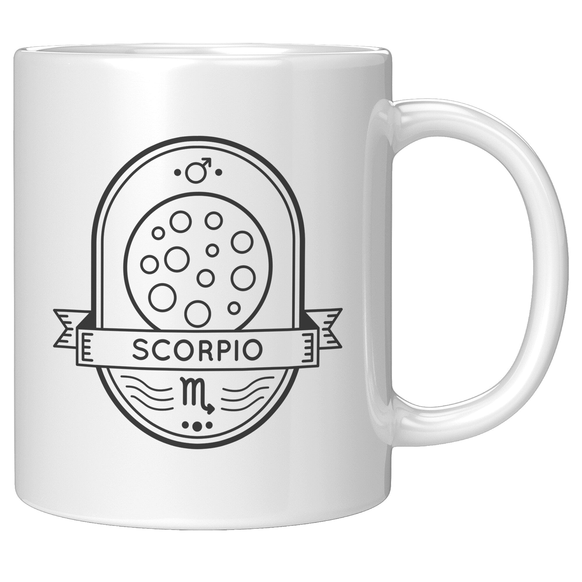 Scorpio 11oz White Mug