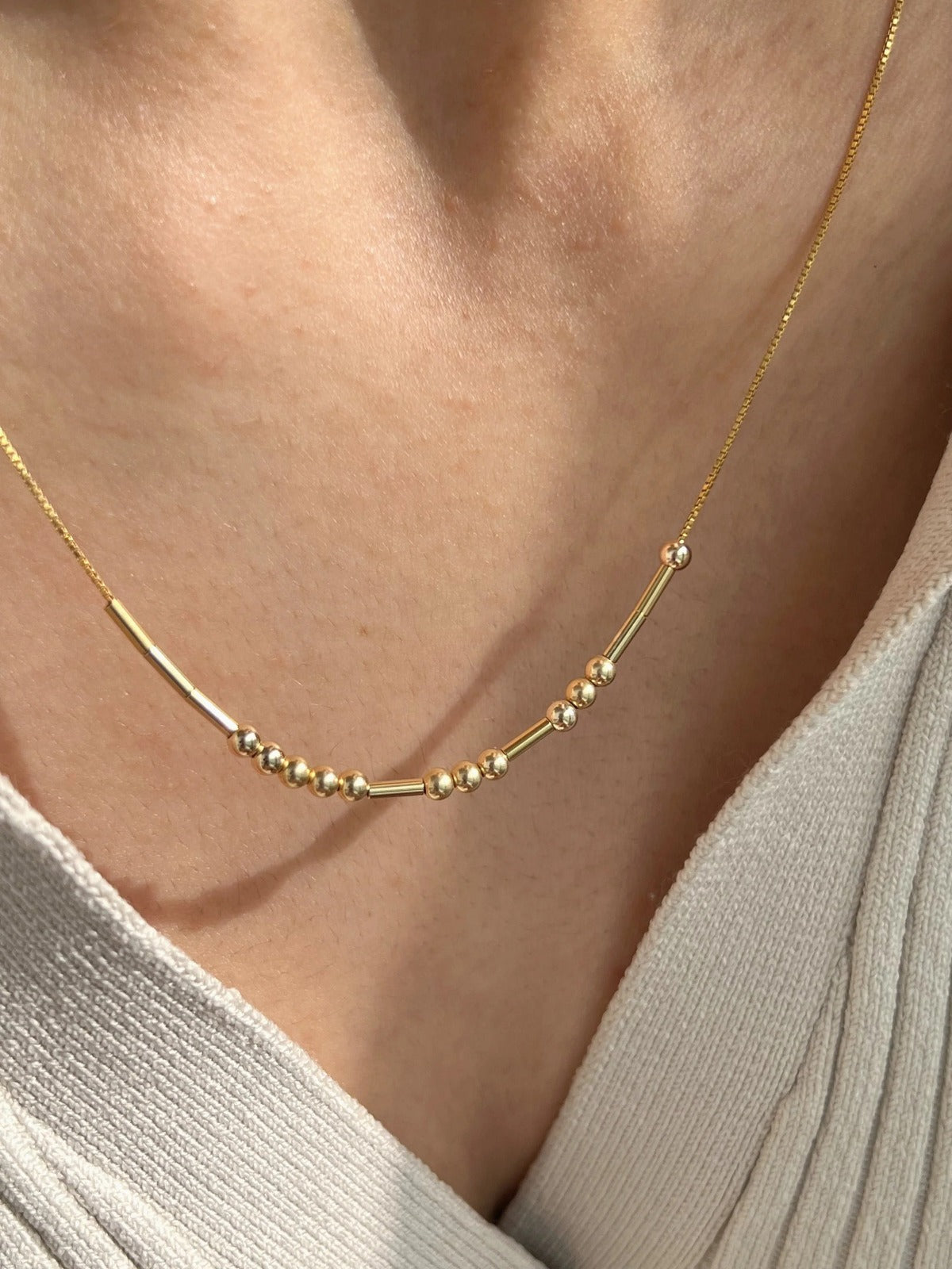 Personalized Morse Code Necklace
